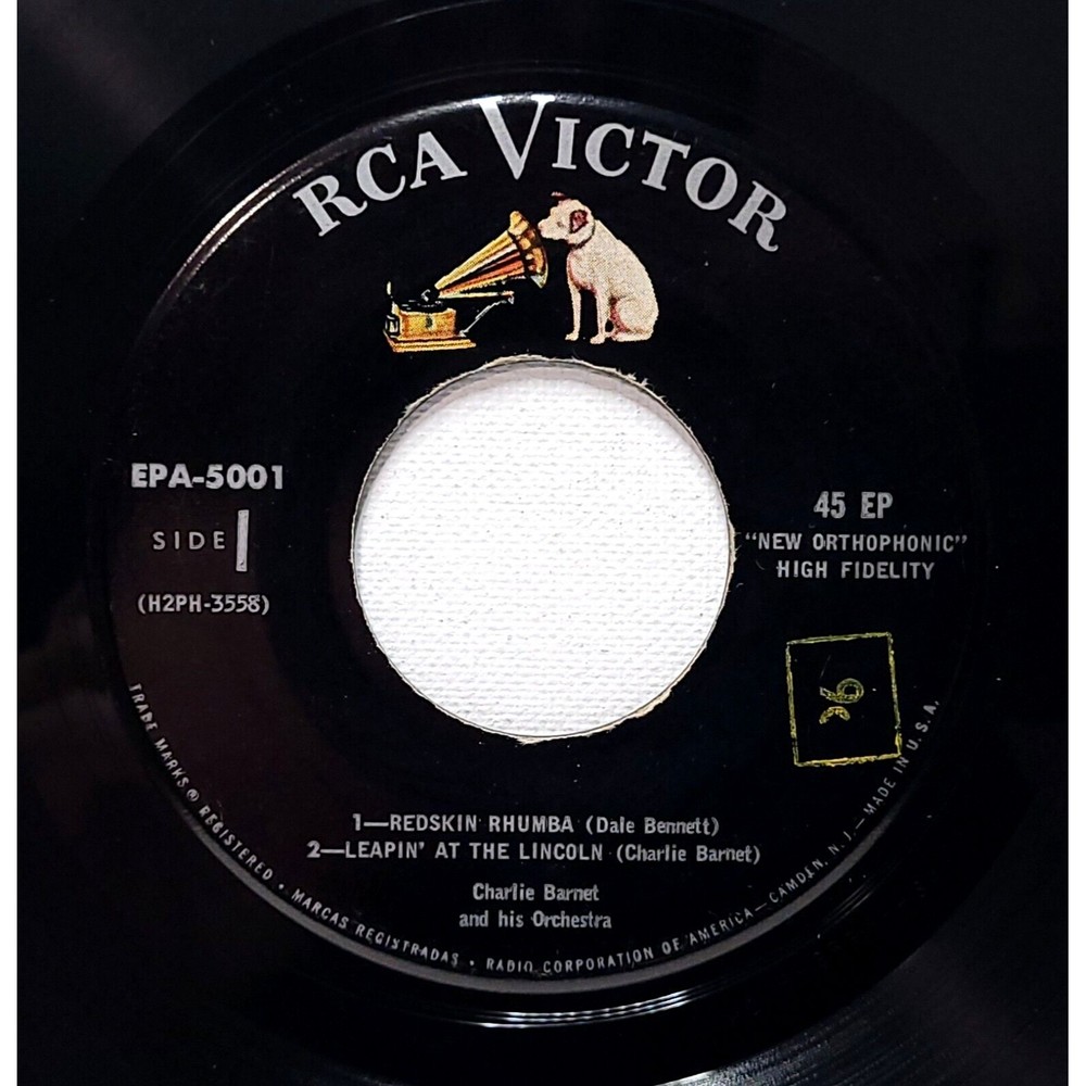 Charlie Barnet Vinyl 45 EP Charlie Barnet on RCA Victor VG Jazz Big Band '57